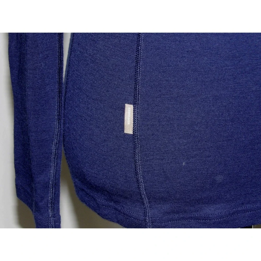 Icebreaker Merino BodyFit Basics 200 Navy Blue 1/4 Zip Base Layer Men's Large